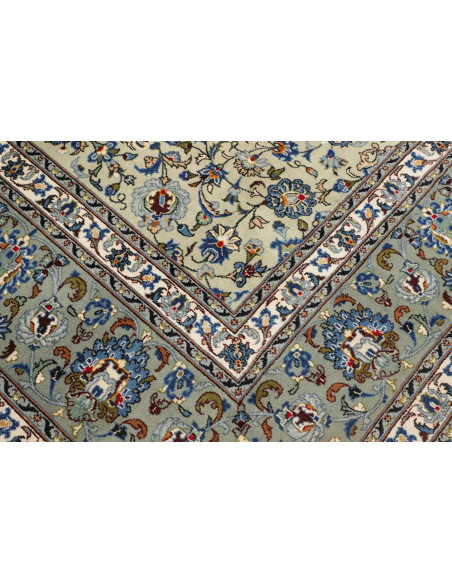 Tappeto Originale Kashan Persia 293x400 Verde C