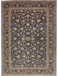 Tappeto Originale Kashan Persia 310x415 Blu Not