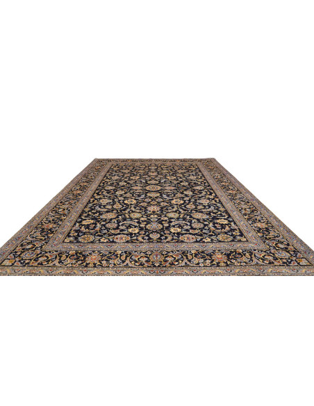Tappeto Originale Kashan Persia 310x415 Blu Not