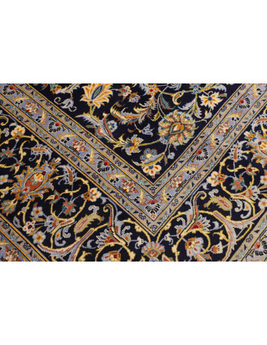 Tappeto Originale Kashan Persia 310x415 Blu Not