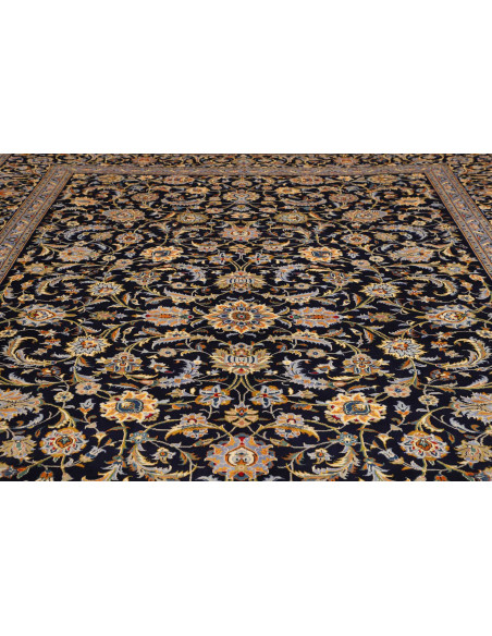 Tappeto Originale Kashan Persia 310x415 Blu Not