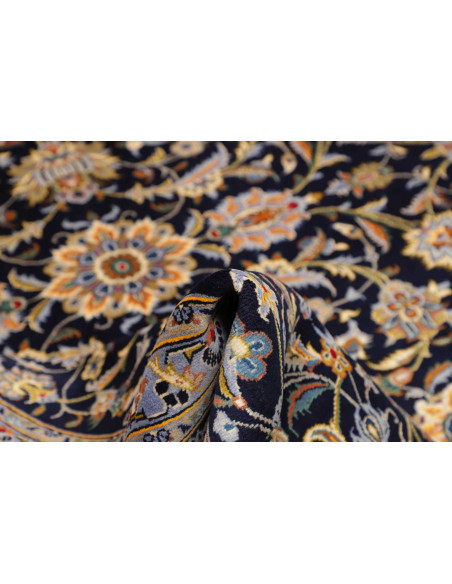 Hand Made Rug Kashan Persia 310x415 Midnight Bl