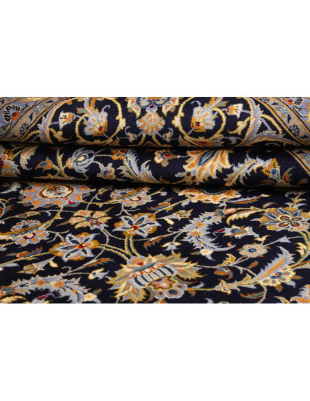 Hand Made Rug Kashan Persia 310x415 Midnight Bl