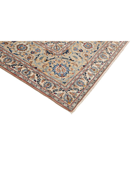 Hand Made Rug Kashan Persia 300x404 Ivory Blue