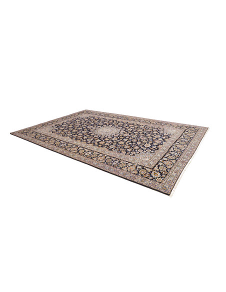 Tappeto Originale Kashan Persia 260x382 Blu Scu