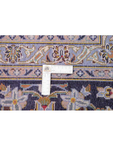 Tappeto Originale Kashan Persia 260x382 Blu Scu