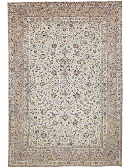 Tappeto Originale Kashan Persia 285x410 Avorio