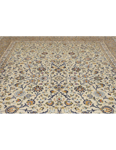 Hand Made Rug Kashan Persia 285x410 Ivory Beige