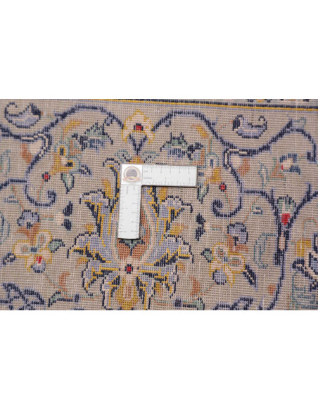 Hand Made Rug Kashan Persia 298x405 Light Blue