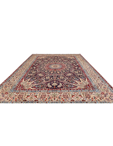 Hand Made Rug Kashan Persia 310x410 Midnight Bl