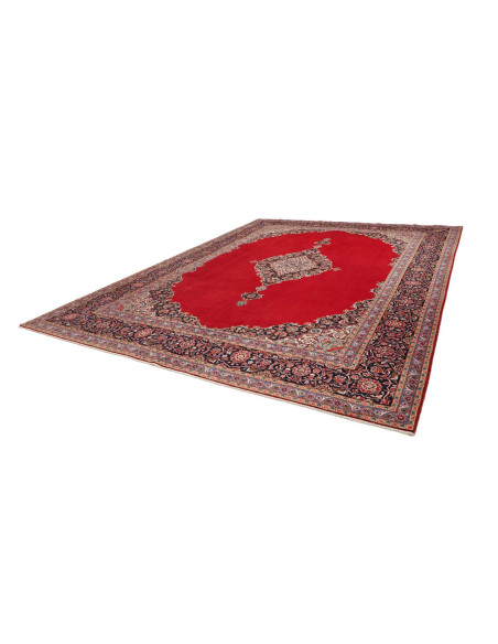 Hand Made Rug Kashan Fine Persia 330x420 Red Da