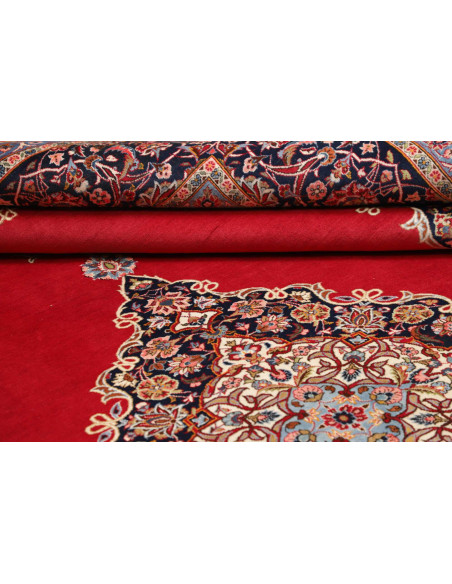 Hand Made Rug Kashan Fine Persia 330x420 Red Da