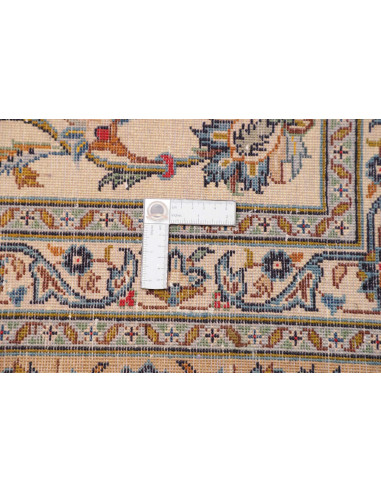Hand Made Rug Kashan Persia 285x403 Ivory Blue
