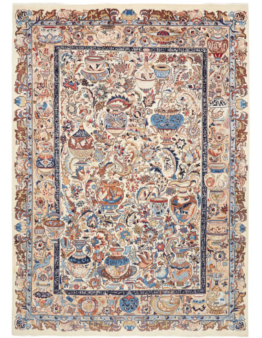 Hand Made Rug Kashmar Persia 220x320 Beige Ligh