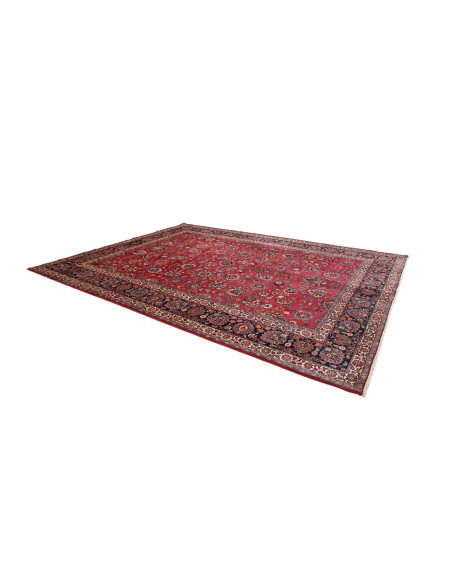 Hand Made Rug Mashad Persia 313x410 Red Dark Bl