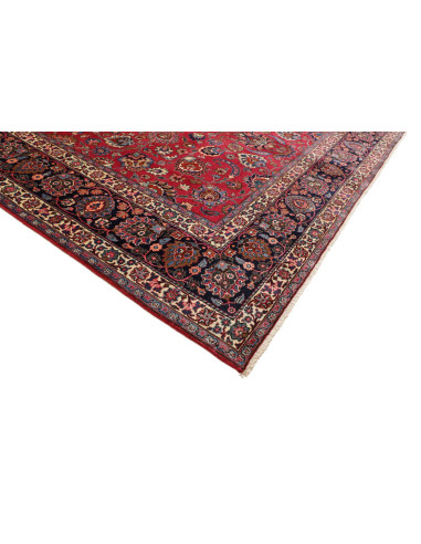 Hand Made Rug Mashad Persia 313x410 Red Dark Bl