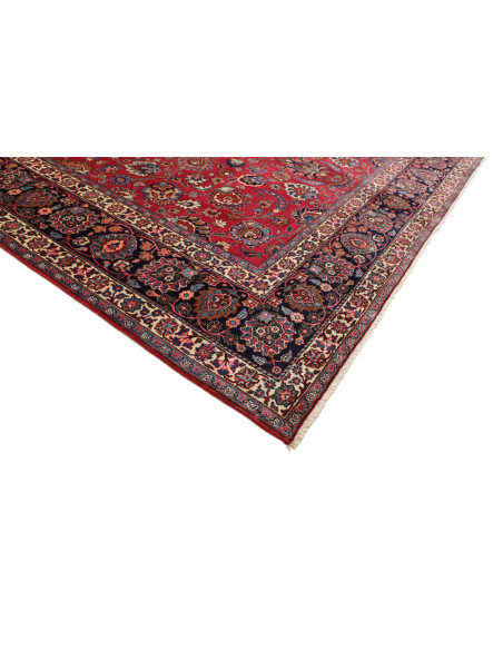 Hand Made Rug Mashad Persia 313x410 Red Dark Bl