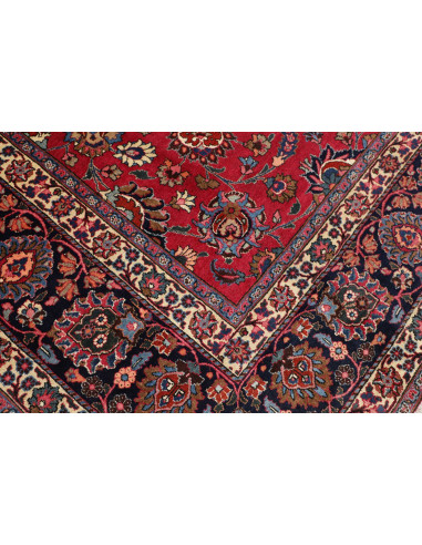 Hand Made Rug Mashad Persia 313x410 Red Dark Bl