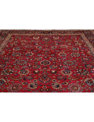 Hand Made Rug Mashad Persia 313x410 Red Dark Bl