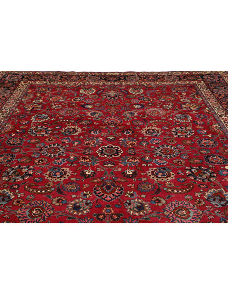 Hand Made Rug Mashad Persia 313x410 Red Dark Bl