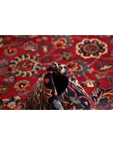 Hand Made Rug Mashad Persia 313x410 Red Dark Bl