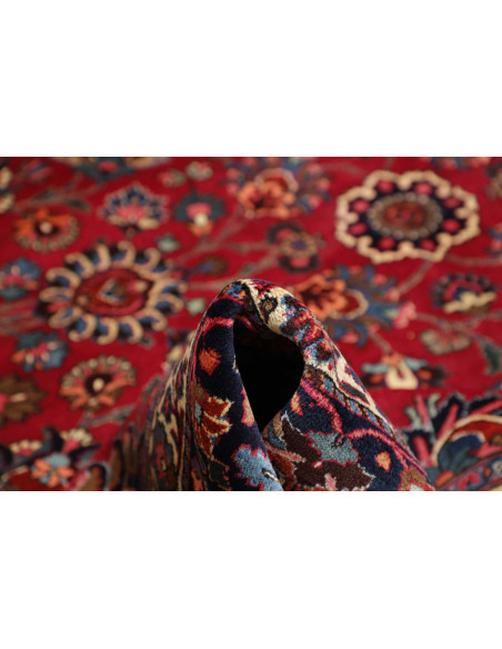 Hand Made Rug Mashad Persia 313x410 Red Dark Bl