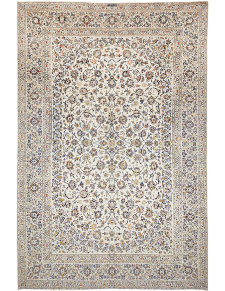 Tappeto Originale Kashan Persia 300x445 Avorio