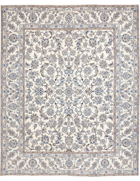 Hand Made Rug Nain Kashmar Persia 246x303 Ivory