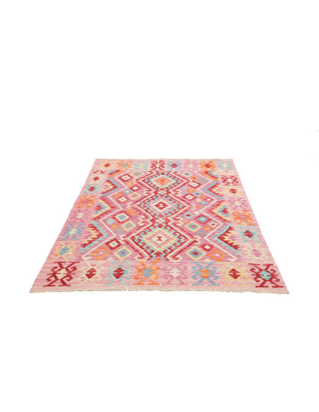 Hand Made Rug Kilim Afghanistan 131x175 Pink Re