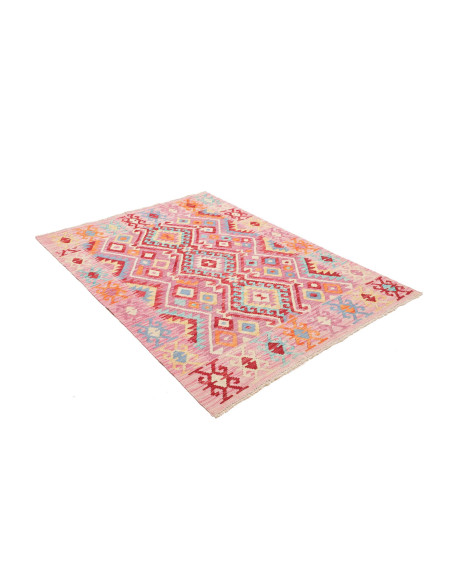 Hand Made Rug Kilim Afghanistan 131x175 Pink Re