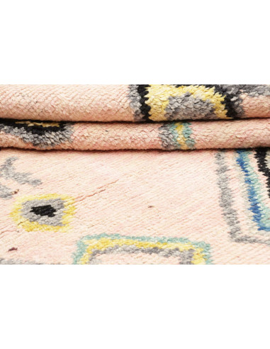 Hand Made Rug Berber Pakistan 158x220 Pink Gray
