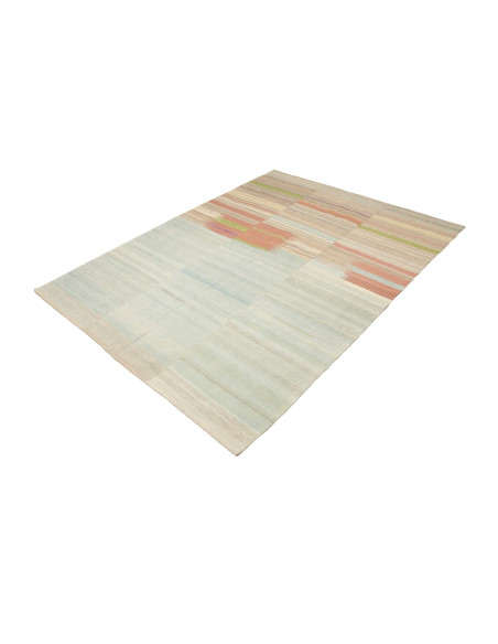 Hand Made Rug Modern Kilim Persia 157x206 Beige