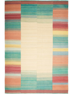 Hand Made Rug Modern Kilim Persia 215x320 Beige