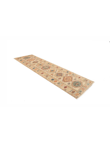 Hand Made Rug Kazak Fine Pakistan 80x290 Beige