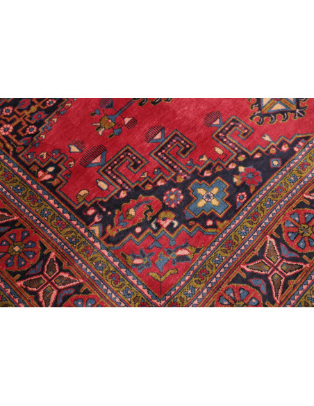 Hand Made Rug Sarough Persia 207x300 Red Dark B