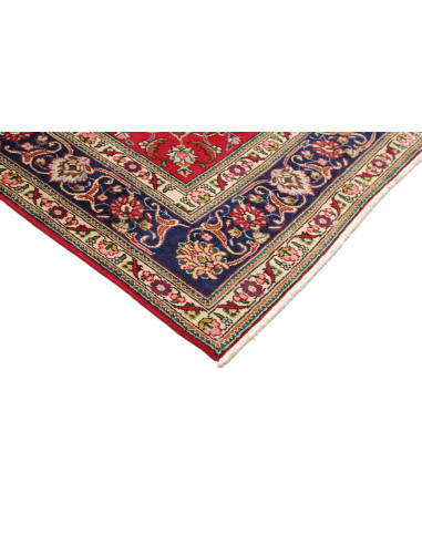 Hand Made Rug Tabriz Persia 200x305 Red Blue