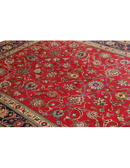 Hand Made Rug Tabriz Persia 200x305 Red Blue