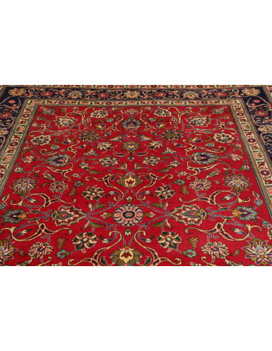 Hand Made Rug Tabriz Persia 200x305 Red Blue
