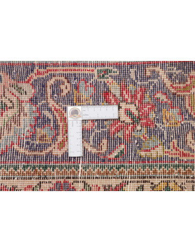 Hand Made Rug Tabriz Persia 200x305 Red Blue