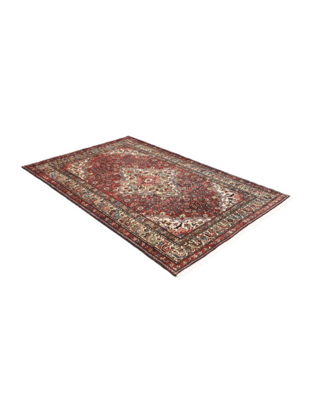 Hand Made Rug Hamadan Persia 140x207 Red Ivory