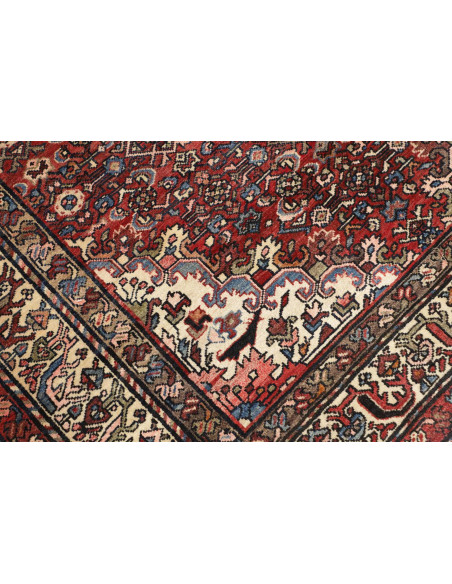 Hand Made Rug Hamadan Persia 140x207 Red Ivory