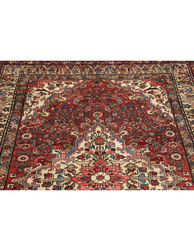 Hand Made Rug Hamadan Persia 140x207 Red Ivory
