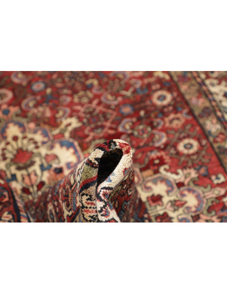 Hand Made Rug Hamadan Persia 140x207 Red Ivory