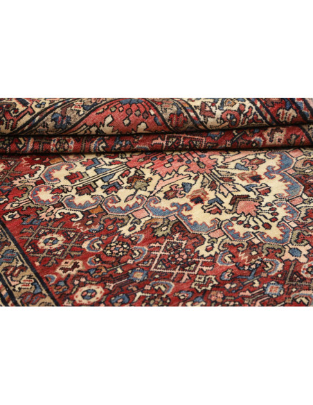 Hand Made Rug Hamadan Persia 140x207 Red Ivory