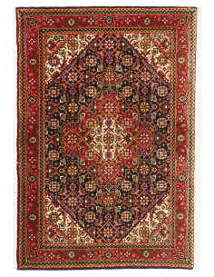 Hand Made Rug Tabriz 40 Raj Persia 92x62 Red Da