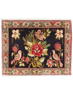 Tappeto Originale 78x64 Blu Scuro Rosso
