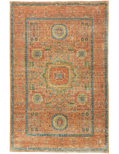 Rug Mamlouk Pakistan maroon white 96x147