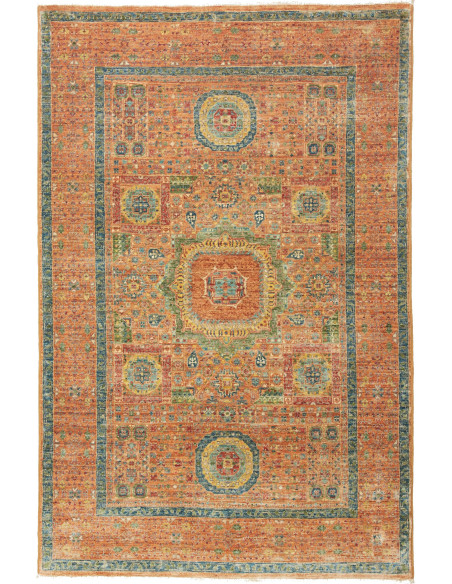 Rug Mamlouk Pakistan maroon white 96x147