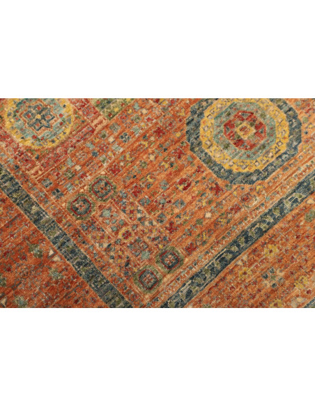 Rug Mamlouk Pakistan maroon white 96x147