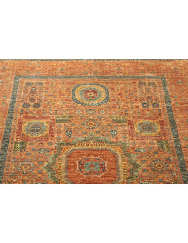 Rug Mamlouk Pakistan maroon white 96x147